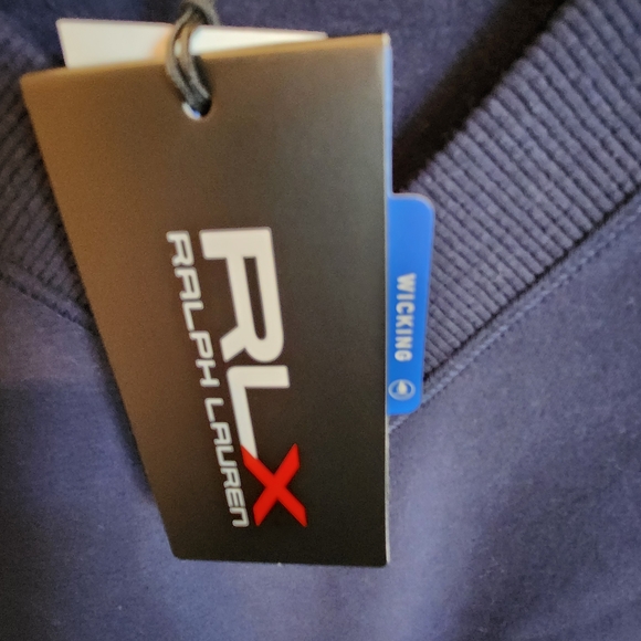 RLX Ralph Lauren V-Neck Sweater – Blue Relaxed Fit NWT - Picture 4 of 12